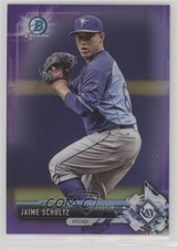 2017 Bowman Chrome Prospects Purple Refractor 8/250 Jaime Schultz #BCP133 z6b