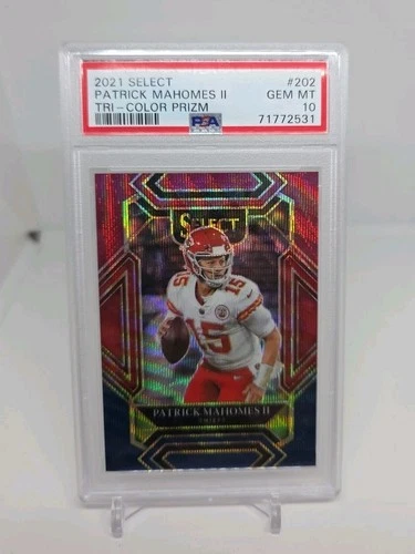 2021 Panini Select - Club Level Patrick Mahomes II #202 Tri-Color Prizm /149