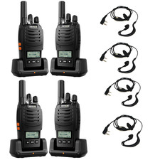 Retevis H777D 4 pack walkie talkie Long Range Two Way Radios For School Headset