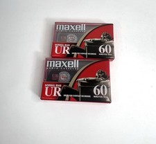 Maxwell UR 90 Minute Blank Audio Cassette Tape Normal Bias - Lot Of 2