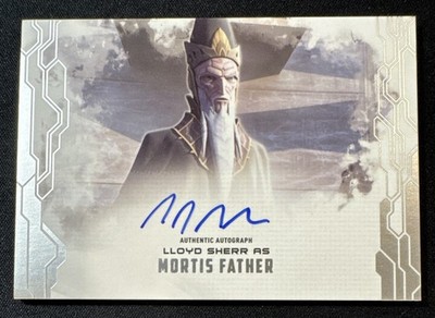 Mortis Father 2017 Star Wars Masterwork Autograph MAB-TS On-Card AUTO