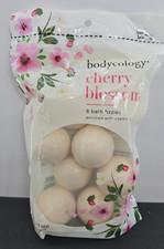 Bodycology Cherry Blossom Bath Fizzies 8 Count 2.1 oz Bath Bombs
