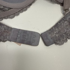 Victoria's Secret Dream Angels Demi Bra 34B Gray Lace Bling