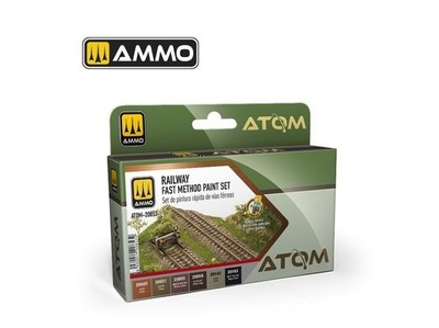 AMMO MIG - ATOM Acrylfarben Set Railway Fast Method Farbe 20853