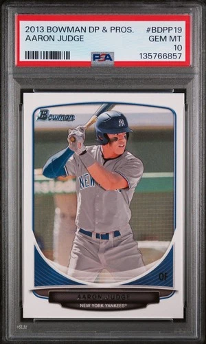 2013 Bowman Draft Picks & Prospects Aaron Judge #BDPP19 Rookie Card PSA 10 GEM