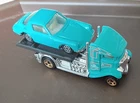 Hot Wheels/Vintage Yaming Teal Porsche Targa (HK)/ HW Fastbed Hauler Combo Read