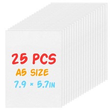 25 Pieces Shrinky Dink Sheets Kit, 7.9 X 5.7-inch Shrink Paper Transparent