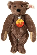 Vintage 1996 Steiff Teddy Bear w/ 925 Sterling Silver Bear Head Bracelet 665035