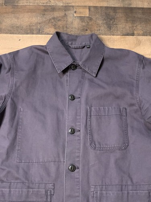 #ad Uniqlo Jacket Mens Medium Gray Chore Coat Shirt Jacket Workwear Shacket $34.99