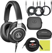Liquid Audio Audio Technica ATH-M70x Professional Monitor Headphones Bundle w...