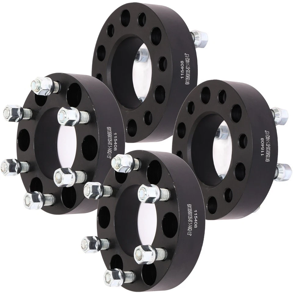 4x 1.5" 6x135 Wheel Spacers 14x2 For 2003-2014 Ford Expedition Lincoln Navigator - Image 2 of 4