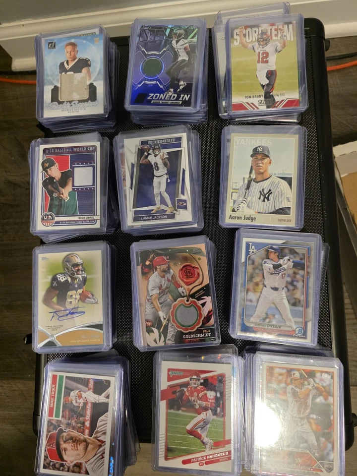 Huge Sports Card Collection 300 Card Rookie Patch Auto Autograph Show Ready Lot! - Image 2 of 2