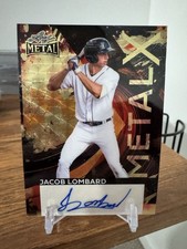 2026 Leaf Metal Baseball Jacob Lombard Top Prospect RC Auto #1/1 Metal X Super