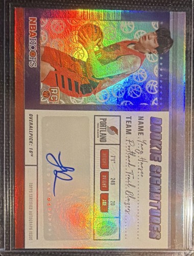 2025-26 Topps  NBA Hoops Yang Hansen Auto Rookie Signatures