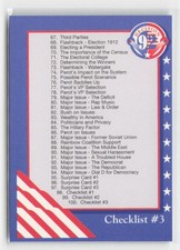 1992 Wild Card Decision '92 #4 Major Issue - Taxes Ross Perot