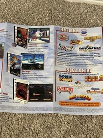 Sega Saturn A World of Games Promotional Catalog/Flyer. Very Rare Excellent