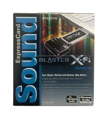 #ad Creative Labs SB0950 ExpressCard Sound Blaster X Fi Notebook Audio System $59.90