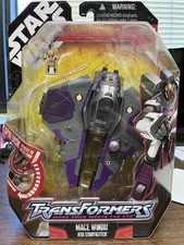 Nueva Figura Star Wars Transformers Crossover Mace Windu Jedi Starfighter