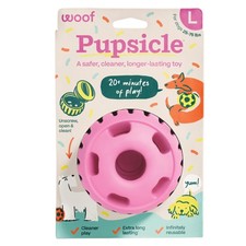 WOOF Party Pupsicle Interactive Dog Toys for Boredom Large Party Pink