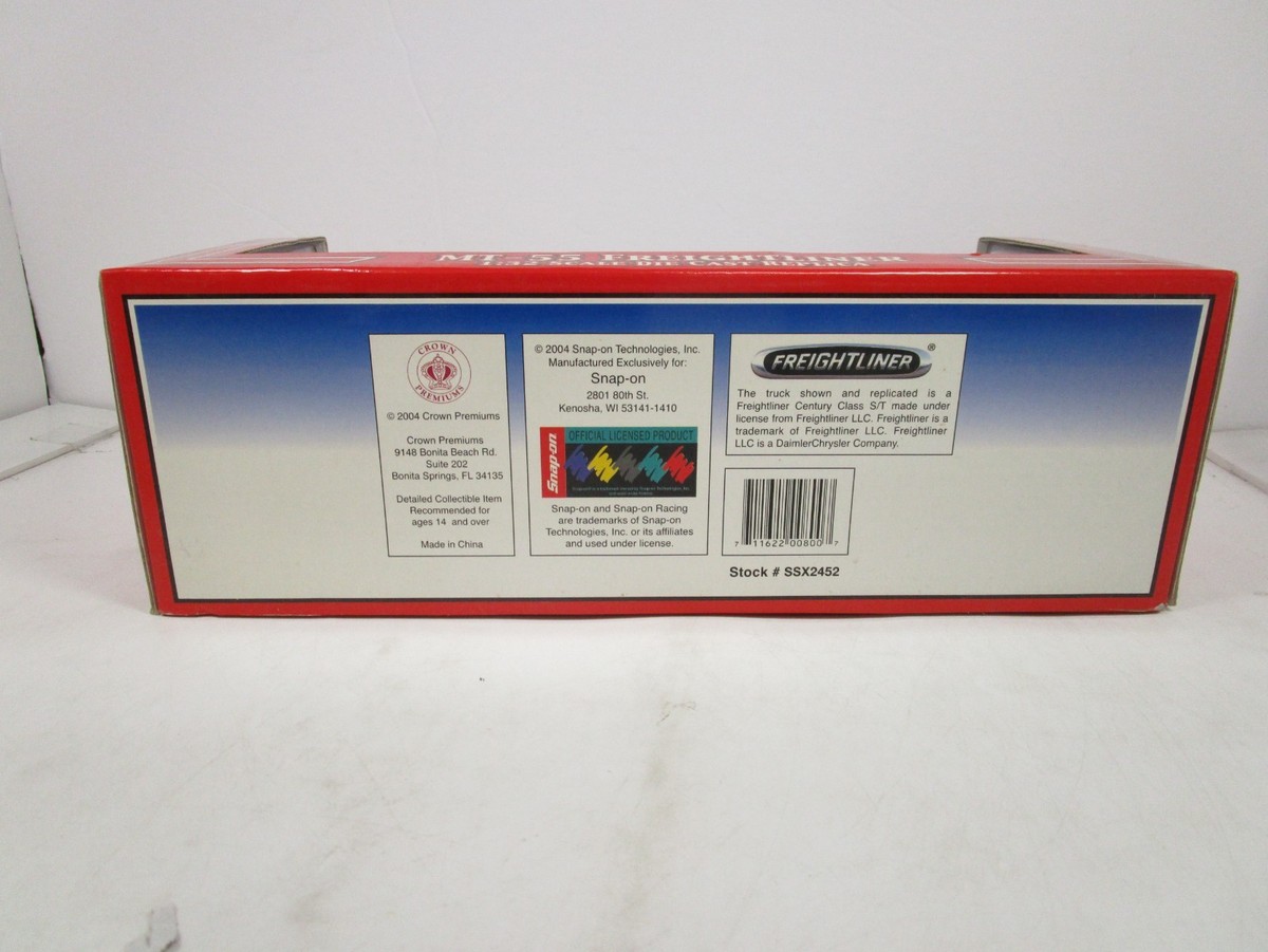 Crown Premiums Snap-on Tools Mt-55 Freightliner 1 32 Scale Check