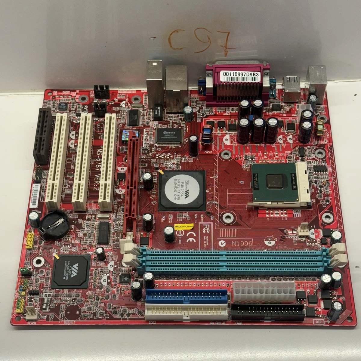 Carte Mère MSI 6575 VER 3.1 Pour Socket 478 – Modèle D'occasion Fonctionnel