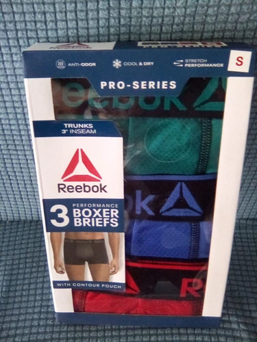 Reebok Slip Boxer Uomo Con Pochette Contorno..Taglia (Sm) (2) Confezioni Disponibili