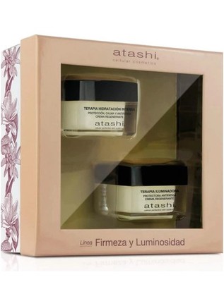 ATASHI Intensive Moisturizing Cream + Brightening Augen Gesichtscreme Geschenkset