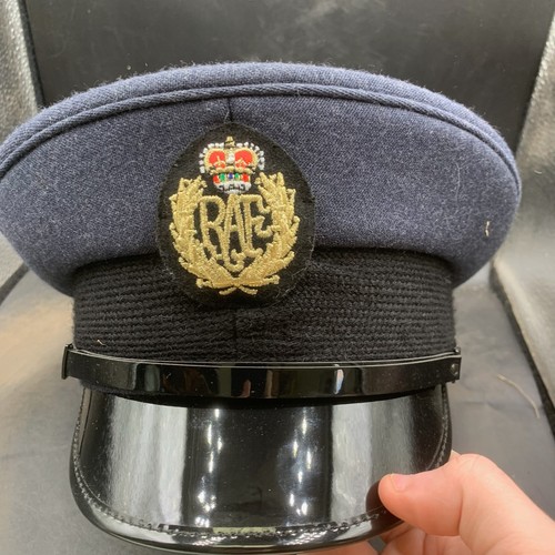 Original British RAF Royal Air Force Peaked Cap & Badge - Size 54 - Picture 8 of 11