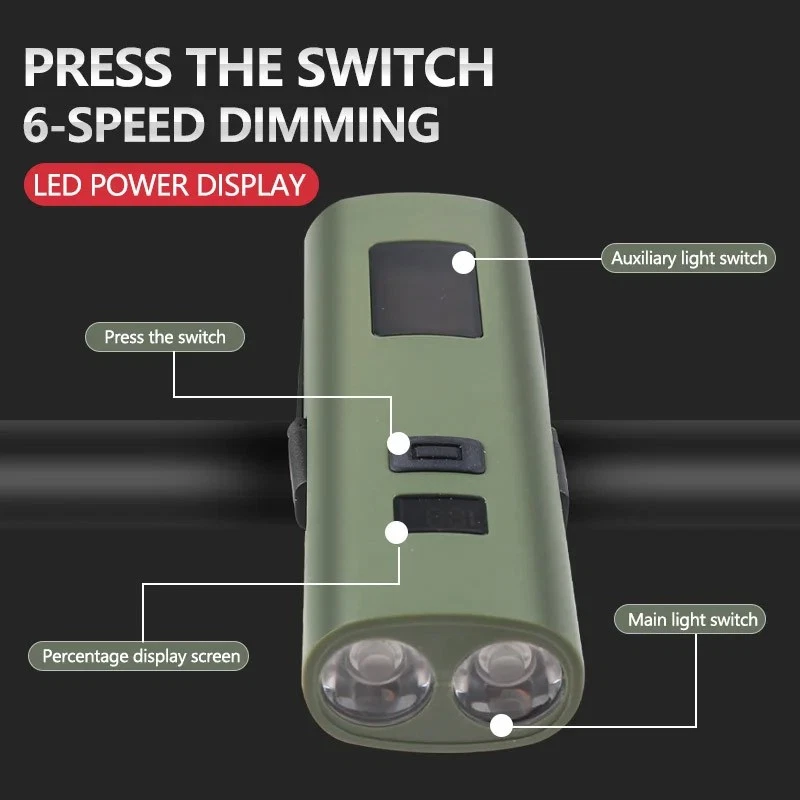 2025 NEW Bike Lights Front LED Torch 1000LM Super Bright 22 Hrs Rechargeable - Image 4 of 4