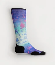 Smartwool Ski Unisex Targeted Cushion Over Calf Socks-Nature Doodles- Large
