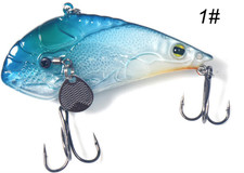 2Pcs 18g long-range casting lure shiny bead trout pike black fishing bait