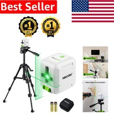 Precision Green Cross Line Laser Level with Tripod for Effortless Home Projects