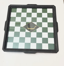 Vintage Jim Beam Specialties Club Schachbrett & Bar Tablett - grün/weiß kariert