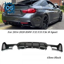 Glossy Black Rear Diffuser Lip For BMW F32 F33 F36 428i 435i M Sport 2014 - 2020