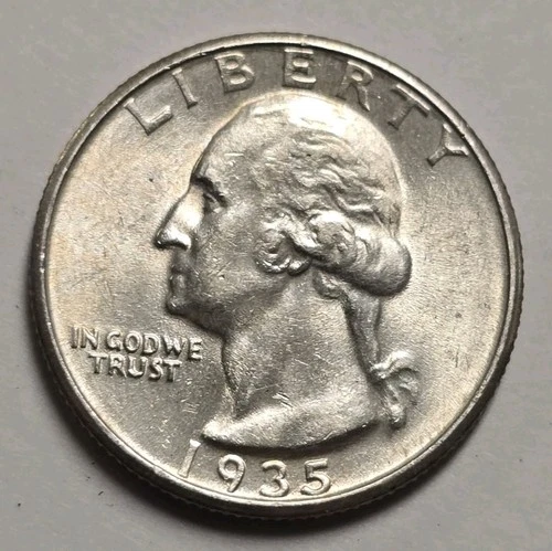 1935 Washington Silver Quarter BU