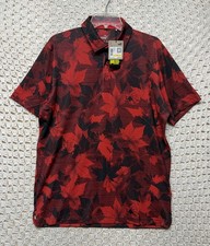 Puma Polo Shirt Men's Size M Red Golf Performance Lightweight Vacation NWT