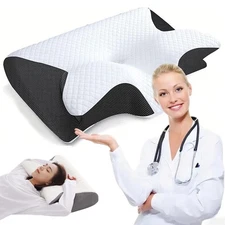 Memory Foam Pillow For Anti Snore Ergonomic Premium Neck Pain Relief
