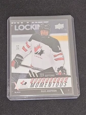 2024 UD Team Canada Juniors Ollie Josephson Prospectus Momentus Black 1/1 #PM-27