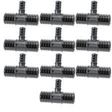 10 Pack XFITTING 1" x 1" x 1/2" PEX-B Tee, Poly Alloy, Lead Free, NSF CUPC