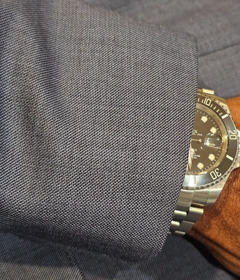 Chaqueta Blazer Bonobos Slim Fit Tollegno 1900 Lana Italia Azul Doble Ventilación 40R Foto 3 de 4