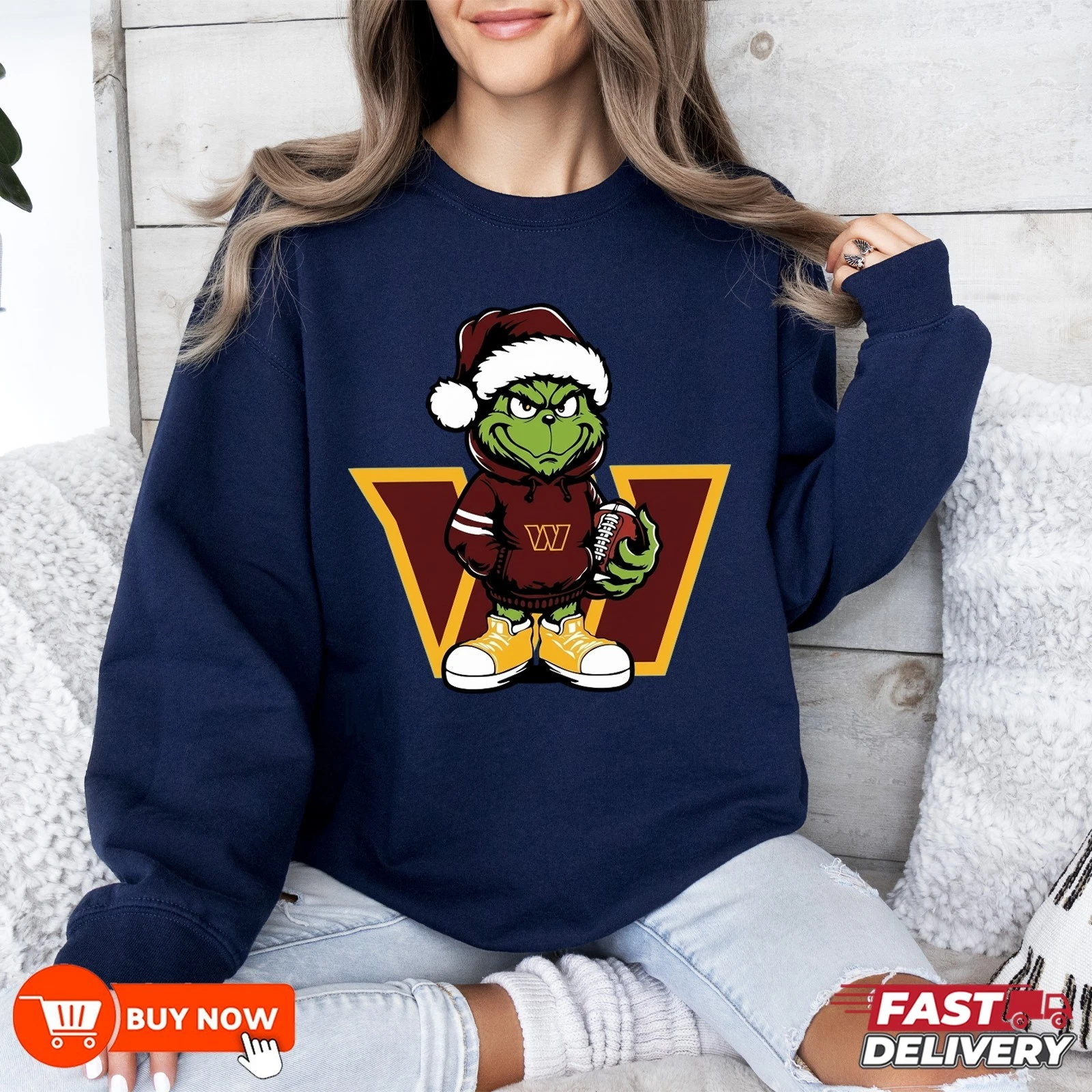 Washington Commanders funny character football Football Sweatshirt