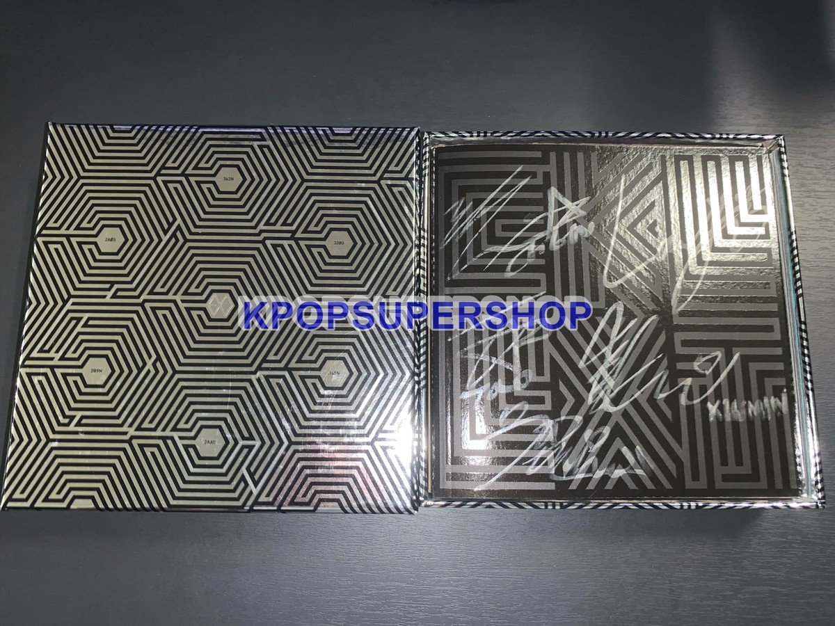 直筆サイン入り　EXO-K 2nd Mini Album Overdose CD EXO-M 2nd Mini Album Overdose Autographed Signed CD Great