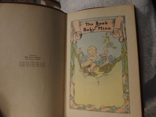 1935 The Book of Baby Mine,Grand Rapids Michigan,Springfield Ohio VTG,rare - Picture 2 of 9