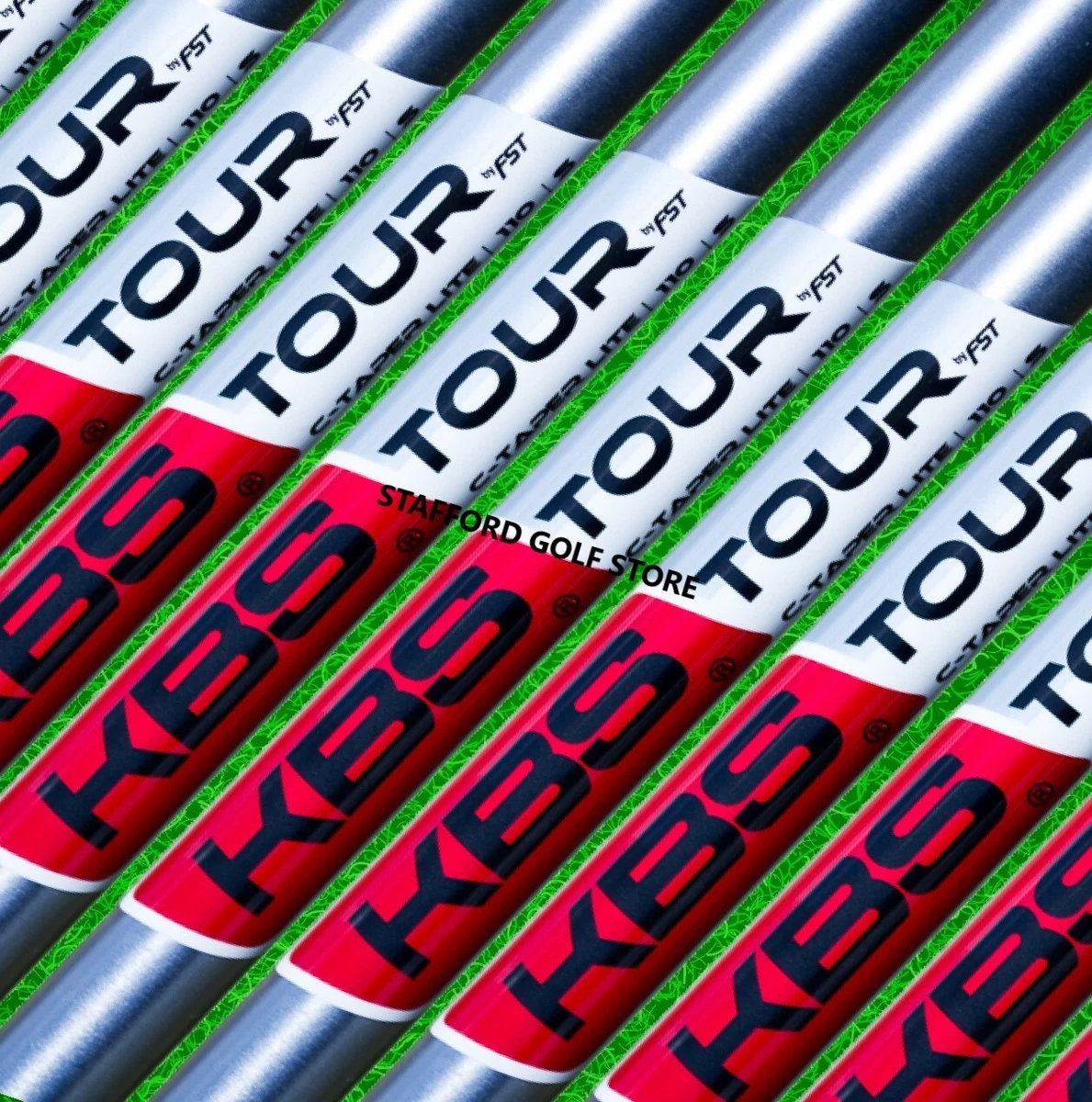 Set De Shafts KBS Custom Series Black & Gold Tour 120S 3-PW Stiff - Neuf