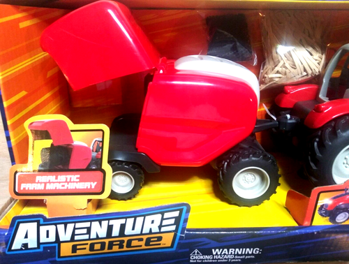 Adventure Force Motorized Farm Tractor with Baler-Working Lights & Sounds! - New - Picture 3 of 8