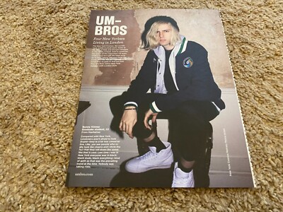 VBK32 ADVERT 11X8 UMBRO - BUNNY KINNEY - NEW YORK COSMOS RAMSEY FLEECE JACKET