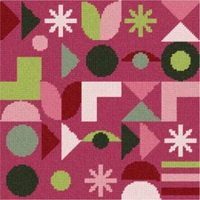 Mauve Collection Gears2 Needlepoint Kit or Canvas (Art/Wall Art)