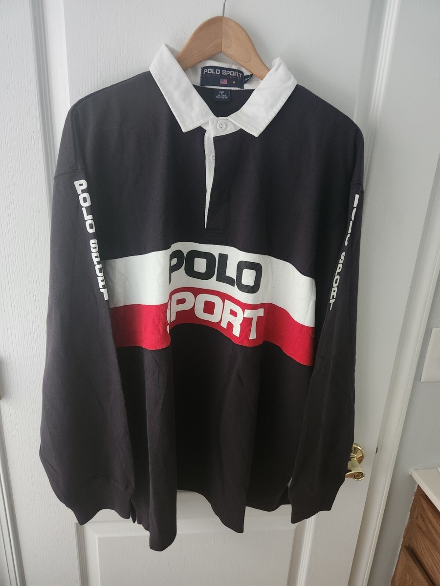 Vintage Rare Polo Sport Ralph Lauren Sz. XXL-L/S Rugby Sri Vintage Rare Polo Sport Ralph Lauren Sz. XXL-L/S Rugby Sri
