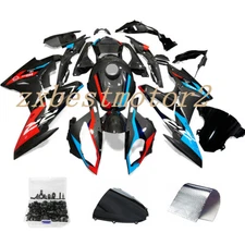 Blue & Red Black Carbon Fiber ABS Fairing Kit W/Bolts For BMW S1000RR 2017-2018 