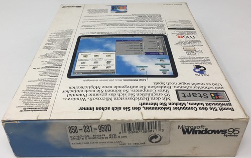Microsoft Windows 95 Update 3,5" Betriebssystem Deutsch Big Box ✰NEU✰ - 第 3/9 張圖片